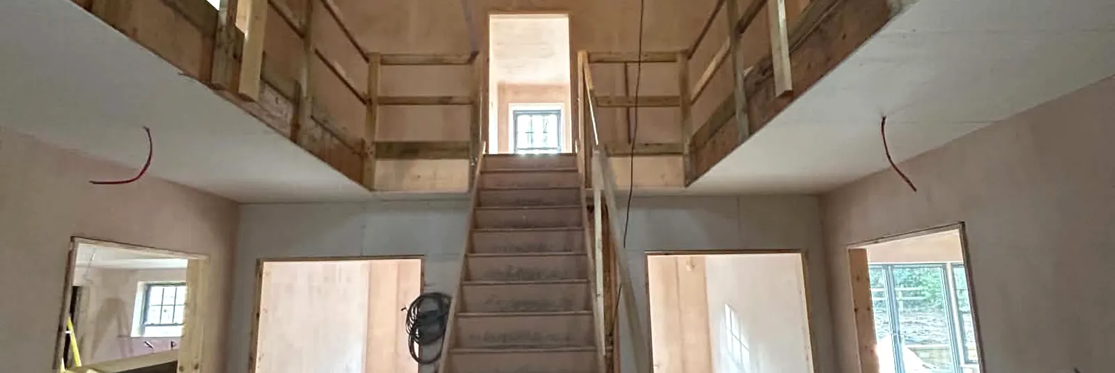New-build electrical first-fix project